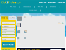 Tablet Screenshot of click2cruise.com